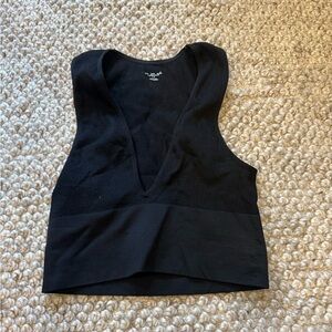 Urban Outfitters Out From Under Black V Neck Tank